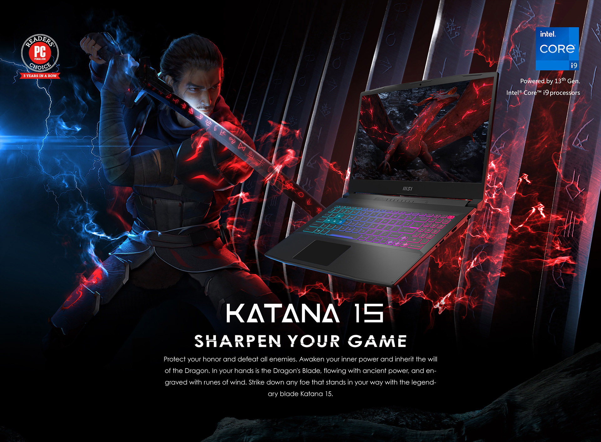 MSI Katana 15 B13VGK-1007US Gaming Laptop Intel Core i9-13900H 2.60 GHz ...